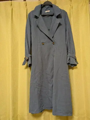 2 핑크 허리 벨트 롱 코트