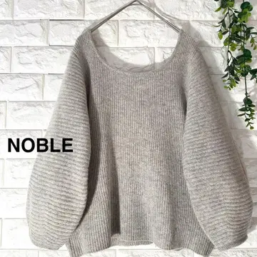 NOBLE 니트 캐시미어 새상품급 노블 캐시미어 니트 볼륨 슬리브
