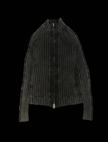 Dark wear black tight double zip knit