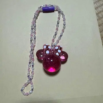 미니 마우스 핑크 목걸이