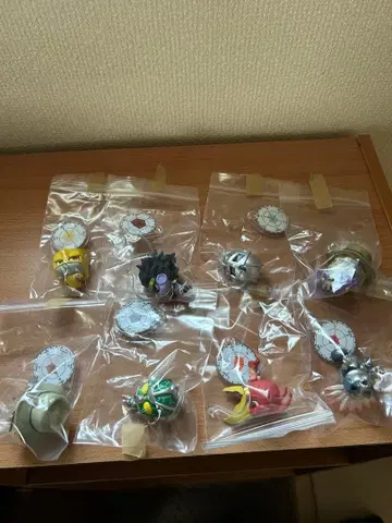 죠죠의 기묘한 모험 스탠드 피규어 컬렉션 01.02 풀 컴프 세트