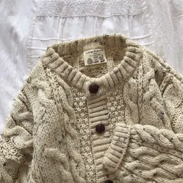 80-90년대 잉글랜드제 아란 니트 가디건