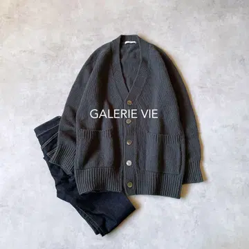 갤러리 바이 파인 울 가디건 니트 가디건 겉옷 F