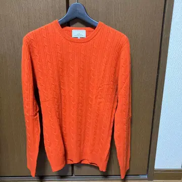 (새상품급) 그린 라벨 캐시미어 100% 케이블 니트