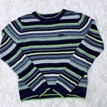 x-girl 스트라이프 긴팔 스웨터