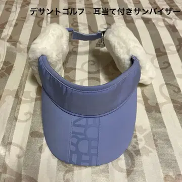 데상트 골프 귀도리 포함 바이저