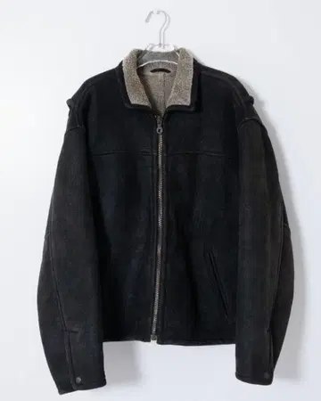 'Andrew Marc' mouton leather jacket