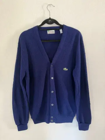 LACOSTE 네이비 가디건 아크릴