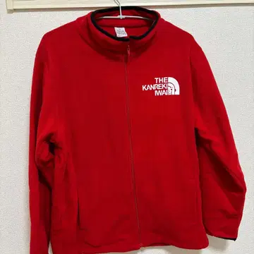 플리스 자켓 빨간색 L 사이즈