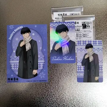 괴수 8호 호시나 소우시로 홀로 카드 컬렉션 특전 브로마이드 애니메이트