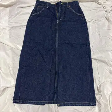 Lee 다크 블루 데님 타이트 스커트