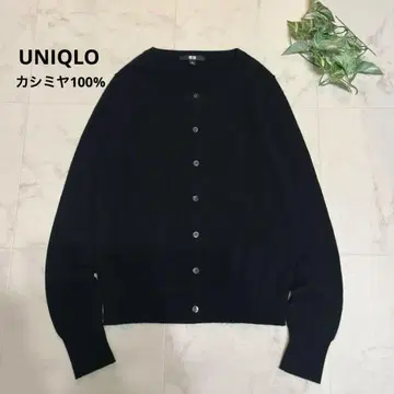 새상품급 UNIQLO 캐시미어 100% 가디건 사이즈 S 블랙