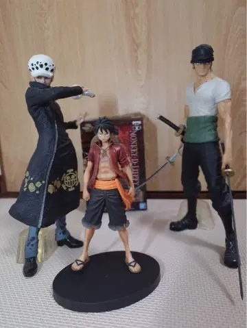 ONE PIECE 피규어 루피 로우 조로 3체 세트 모음 복권