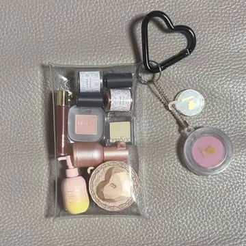 미니 화장품 세트 하트형 키링 포함