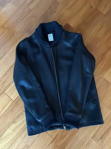 [ 론 헤르만 ] 블랙 가죽 자켓 M