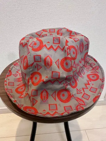 기하학 패턴 버킷햇 조정 가능