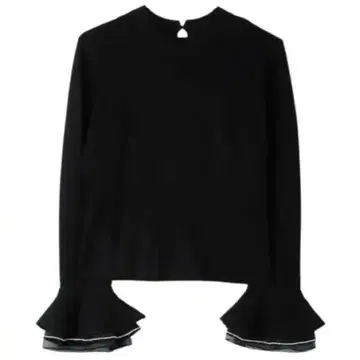 Eclat Flared Sleeve Knit black M