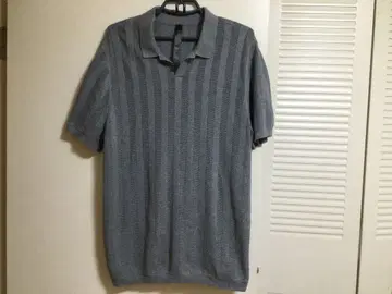 그레이 스트라이프 피케 셔츠 XL/TG/180/108B