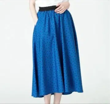 [ 새상품 ] 택 포함 루루위루비 도트 플레어 개더 스커트