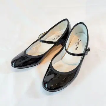 레페토 에나멜 스트랩 펌프스 38 블랙