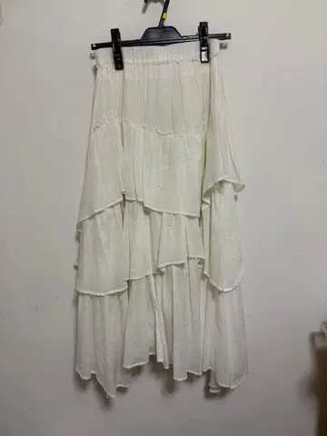 SNIDEL 코튼 티어드 볼륨 스커트 0