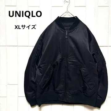 새상품급 UNIQLO 유니클로 MA-1 블루종 봄버 자켓 블랙 XL