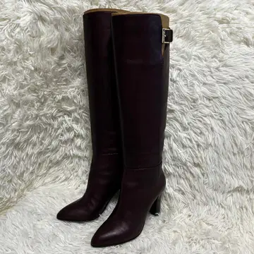 컨디션 최상 세르지오로시 롱 부츠 브라운 34 사이즈 힐 8cm