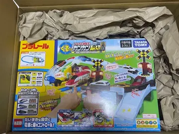 미사용 새상품 프라레일 뱅글뱅글 건널목 세트