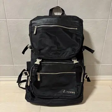 HOMME 블랙 백팩