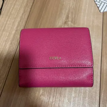 FURLA 이단 접이식 지갑 핑크
