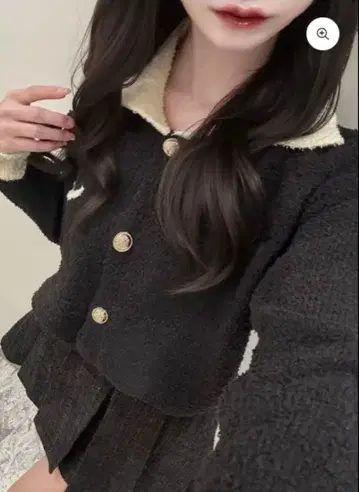 Kerry 셔츠 칼라 바이컬러 니트 KR13604