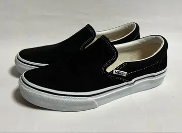 VANS V98CLA 슬립온 블랙 / 화이트 23.5cm