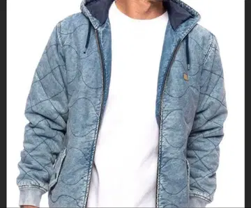 데님 블루 퀼팅 자켓