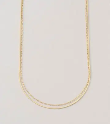 마리하 Silent Rain 더블 목걸이