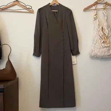 SNIDEL 롱 원피스 모카 브라운