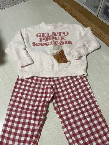 젤라또피케 룸웨어 상하의 세트 아이스크림