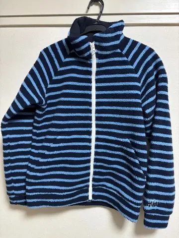HELLY HANSEN 플리스 자켓 WM 파랑 네이비 스트라이프