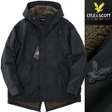 새상품 LYLE&SCOTT M51 보아 안감 코트 LL 블랙