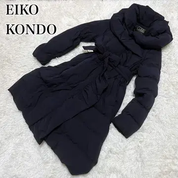 새상품급 리본 EIKO KONDO 롱다운 코트 42