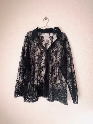 빈티지 올 레이스 셔츠 블라우스 전체 레이스 블라우스