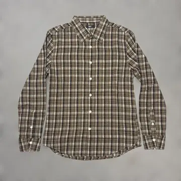 TMT 체크 무늬 긴팔 셔츠 L 사이즈