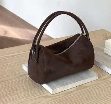 twenty vivo 스웨이드 느낌 숄더백 커피 브라운