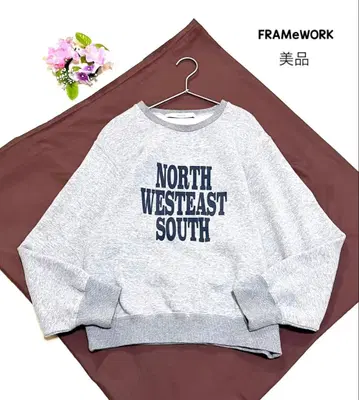 프레임워크 로고 속기모 맨투맨 풀오버 로고 트레이닝복 맨투맨