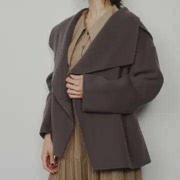 FRAY I.D 프레이 아이디 2way 후드 숏 리버 코트