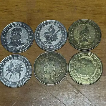 포켓몬 배틀 코인 세트 6장