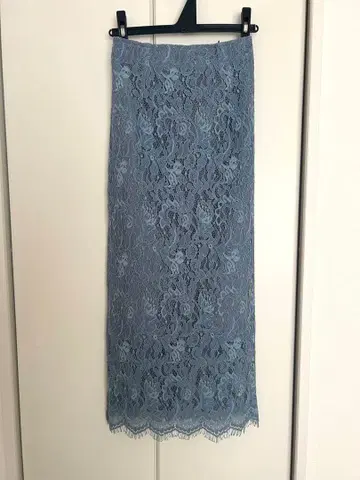 BASEMENT/레이스 타이트 스커트/블루/XS