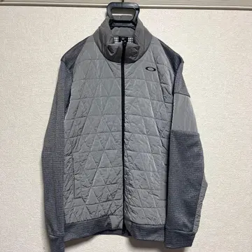 오클리 그레이 퀼팅 다운 자켓