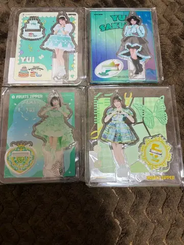 FRUITS ZIPPER 사쿠라이 유이 아크릴 스탠드 4종 세트