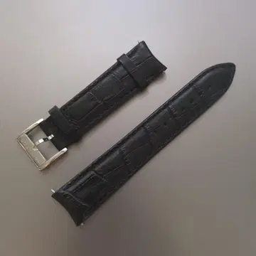 [ 새상품 ] HAMILTON 블랙 악어 가죽 벨트 H600425101