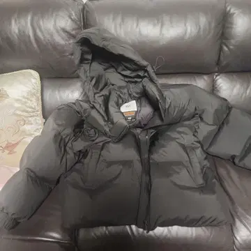 SLY 후드 부착 블랙 다운 자켓 새상품